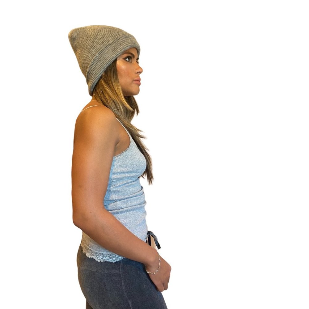 Basic Gray beanie - Picture 3 of 8